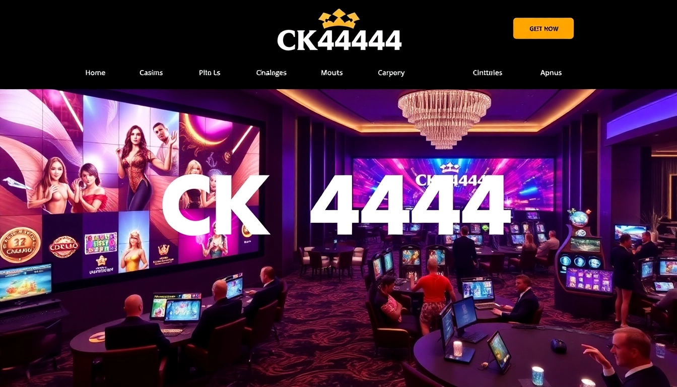 Secure ck4444 com login interface on a sleek gaming platform with engaging visuals and easy navigation for online casino players.